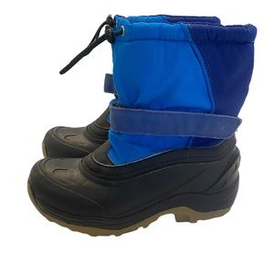 Lands End Snow-boots Size 1 Blue and Black